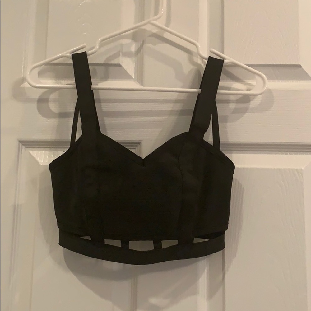 Black Bandage Crop Top